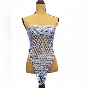 Handmade Crochet Mesh Top